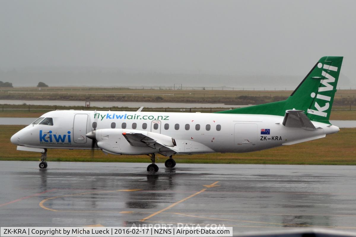 ZK-KRA, 1986 Saab SF340A C/N 340A-065, At Nelson