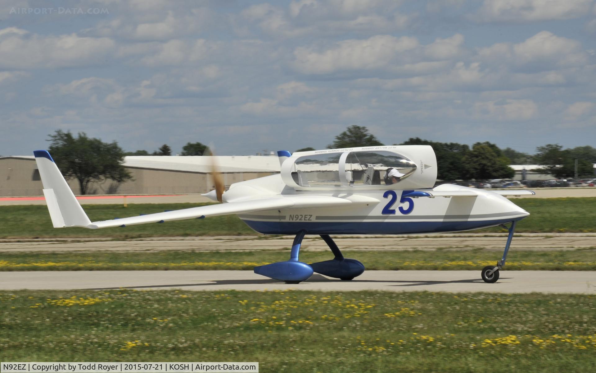 N92EZ, 1983 Rutan VariEze C/N 2052, Airventure 2015