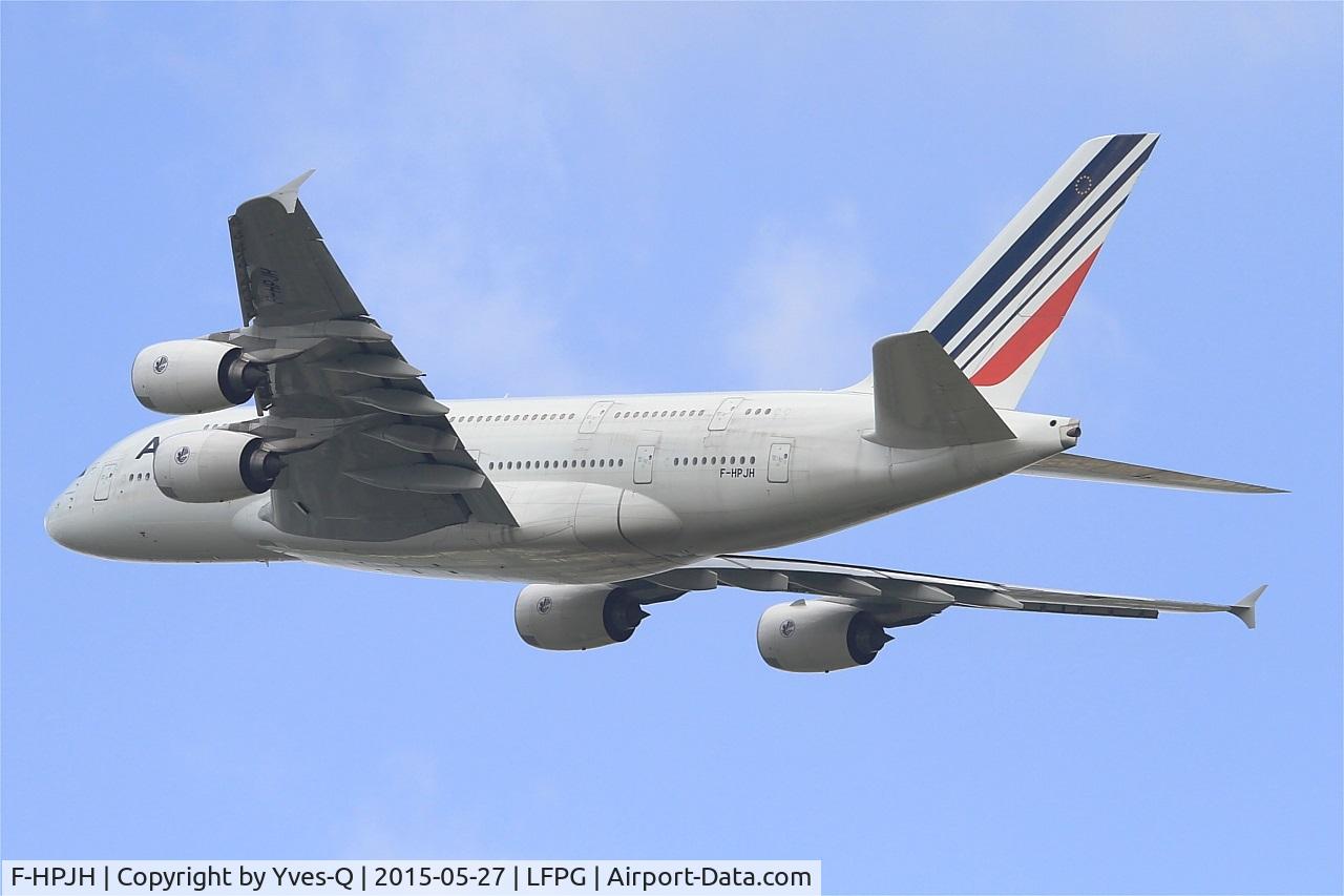 F-HPJH, 2011 Airbus A380-861 C/N 099, Airbus A380-861, Take off Rwy 27L, Roissy Charles De Gaulle Airport (LFPG-CDG)
