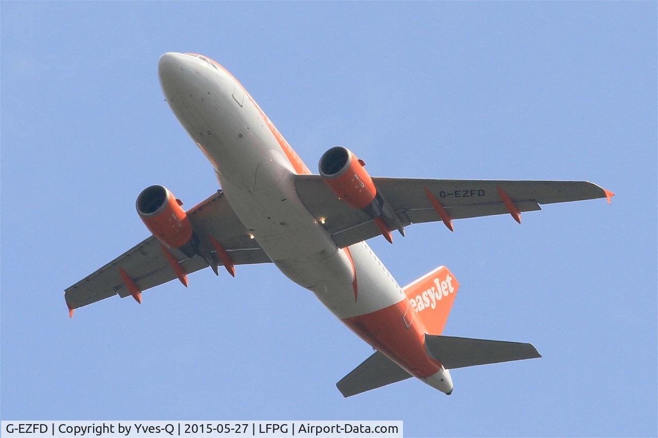 G-EZFD, 2009 Airbus A319-111 C/N 3810, Airbus A319-111, Take-off Rwy 27L, Roissy Charles De Gaulle Airport (LFPG-CDG)