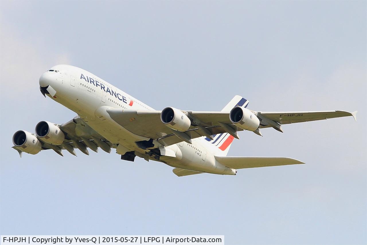 F-HPJH, 2011 Airbus A380-861 C/N 099, Airbus A380-861, Take off Rwy 27L, Roissy Charles De Gaulle Airport (LFPG-CDG)
