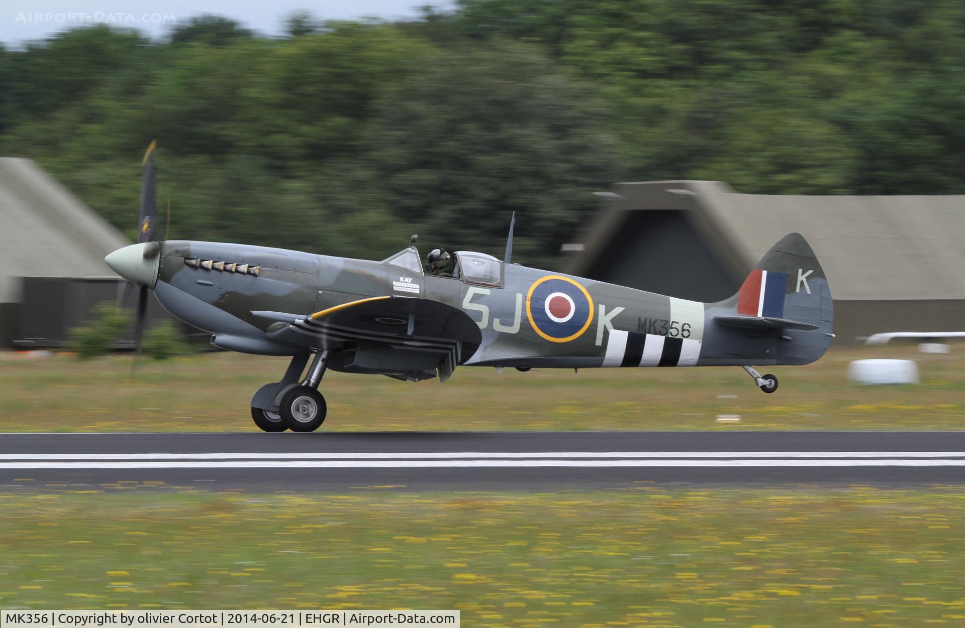 MK356, 1944 Supermarine 361 Spitfire LF.IXc C/N CBAF.IX.1561, landing
