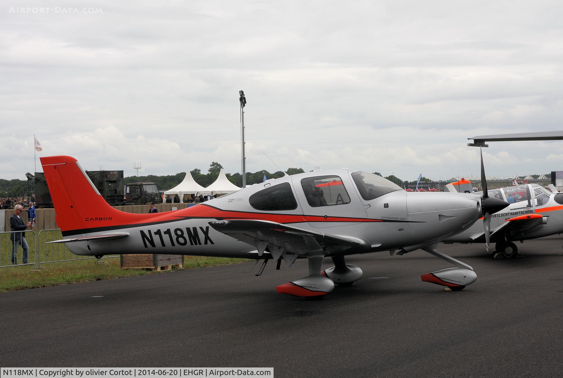N118MX, 2014 Cirrus SR22T GTS C/N 0723, static display