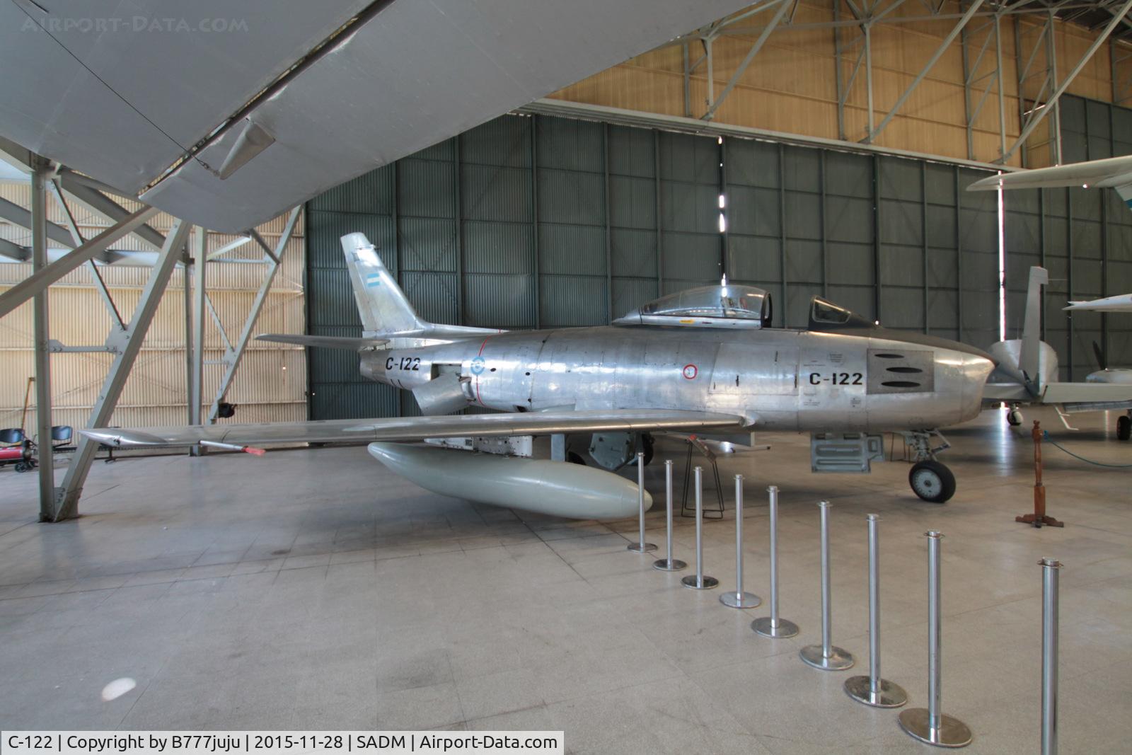 C-122, 1952 North American F-86F Sabre C/N 191-669, at Museo Nacional de Aeronautica