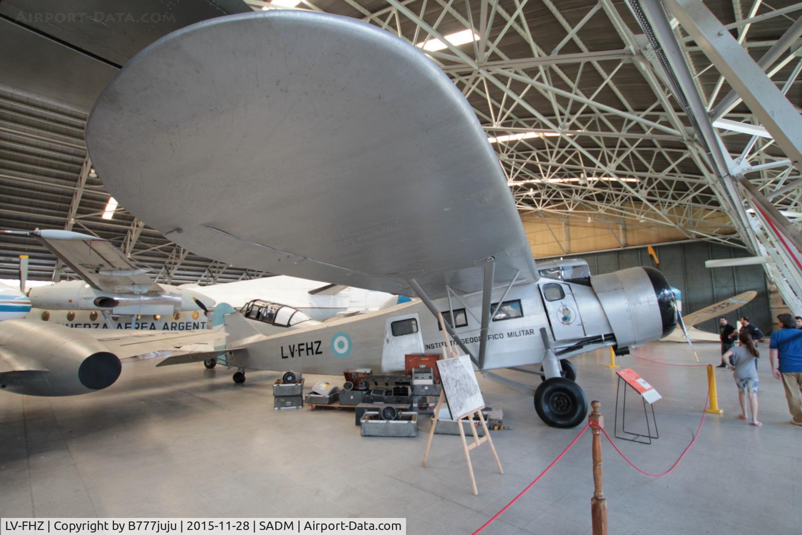 LV-FHZ, Fairchild 82D C/N 66, at Museo Nacional de Aeronautica