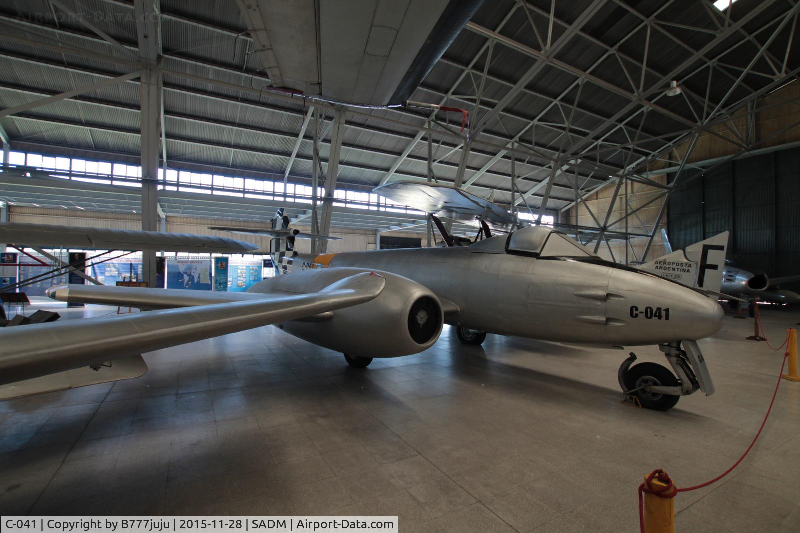 C-041, Gloster Meteor F.4 C/N G5/141, at Museo Nacional de Aeronautica