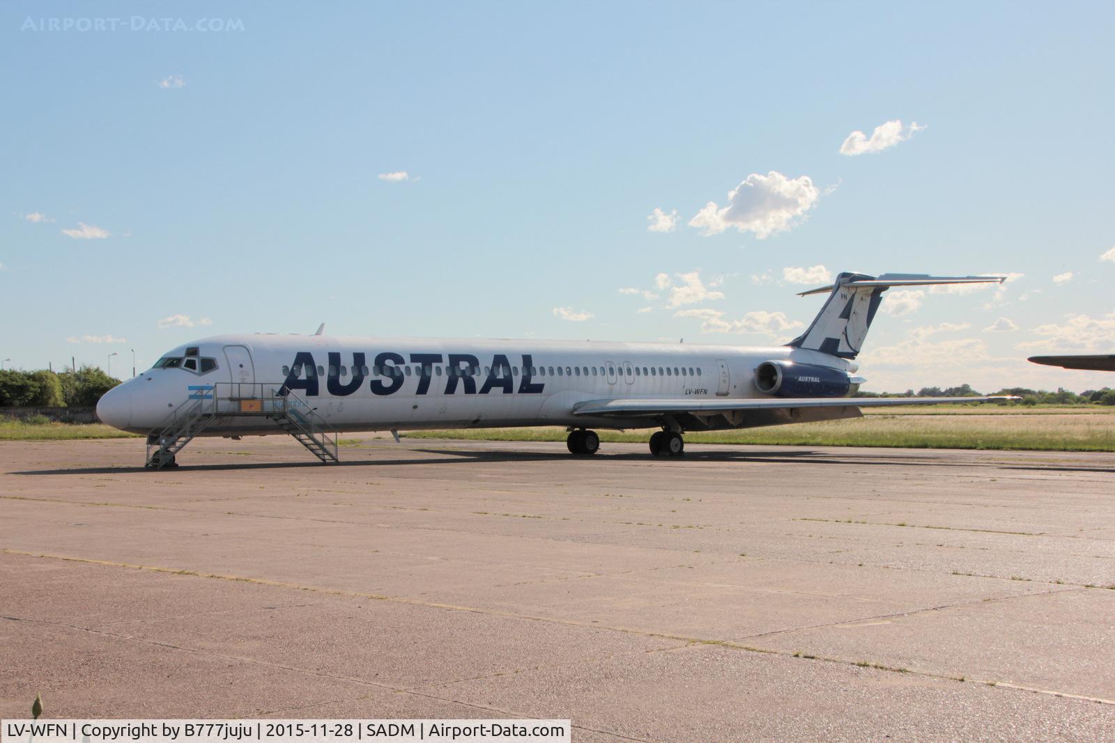 LV-WFN, 1980 McDonnell Douglas MD-81 (DC-9-81) C/N 48025, at Museo Nacional de Aeronautica