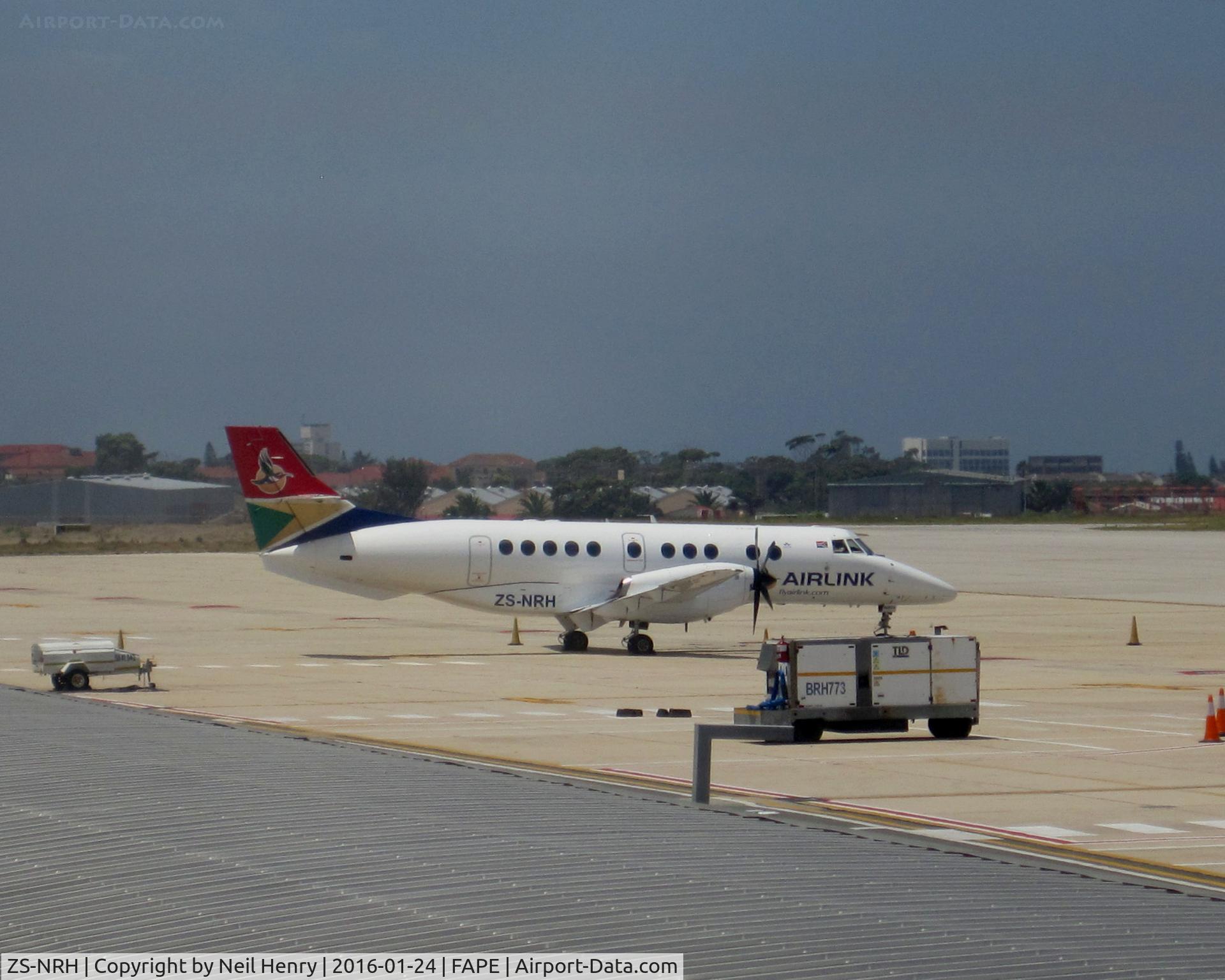 ZS-NRH, Embraer EMB-110 Bandeirante C/N Not found ZS-NRH, Taken from terminal building at Port Elizabeth