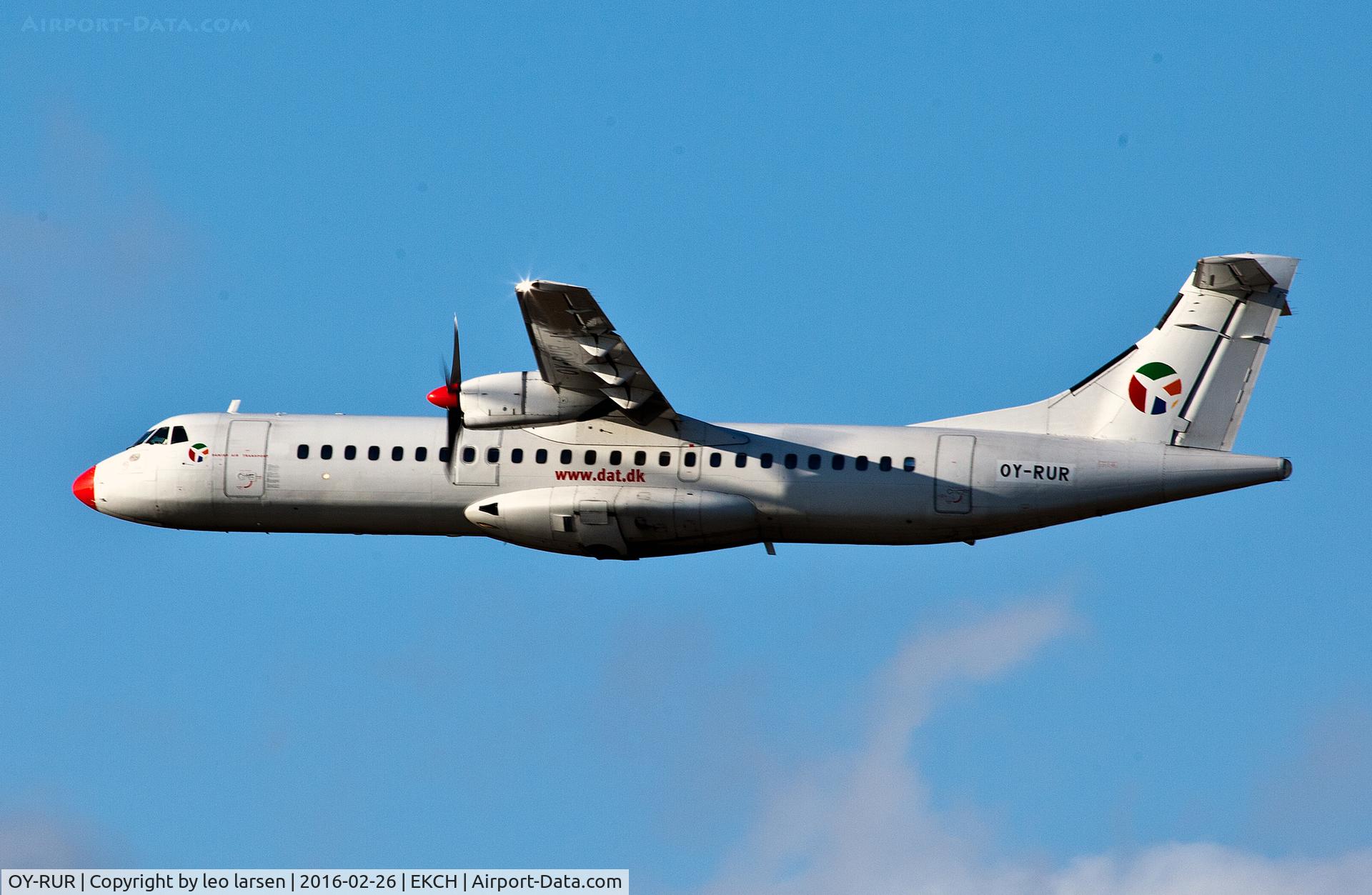 OY-RUR, 1989 ATR 72-201 C/N 145, Copenhagen 26.2.16