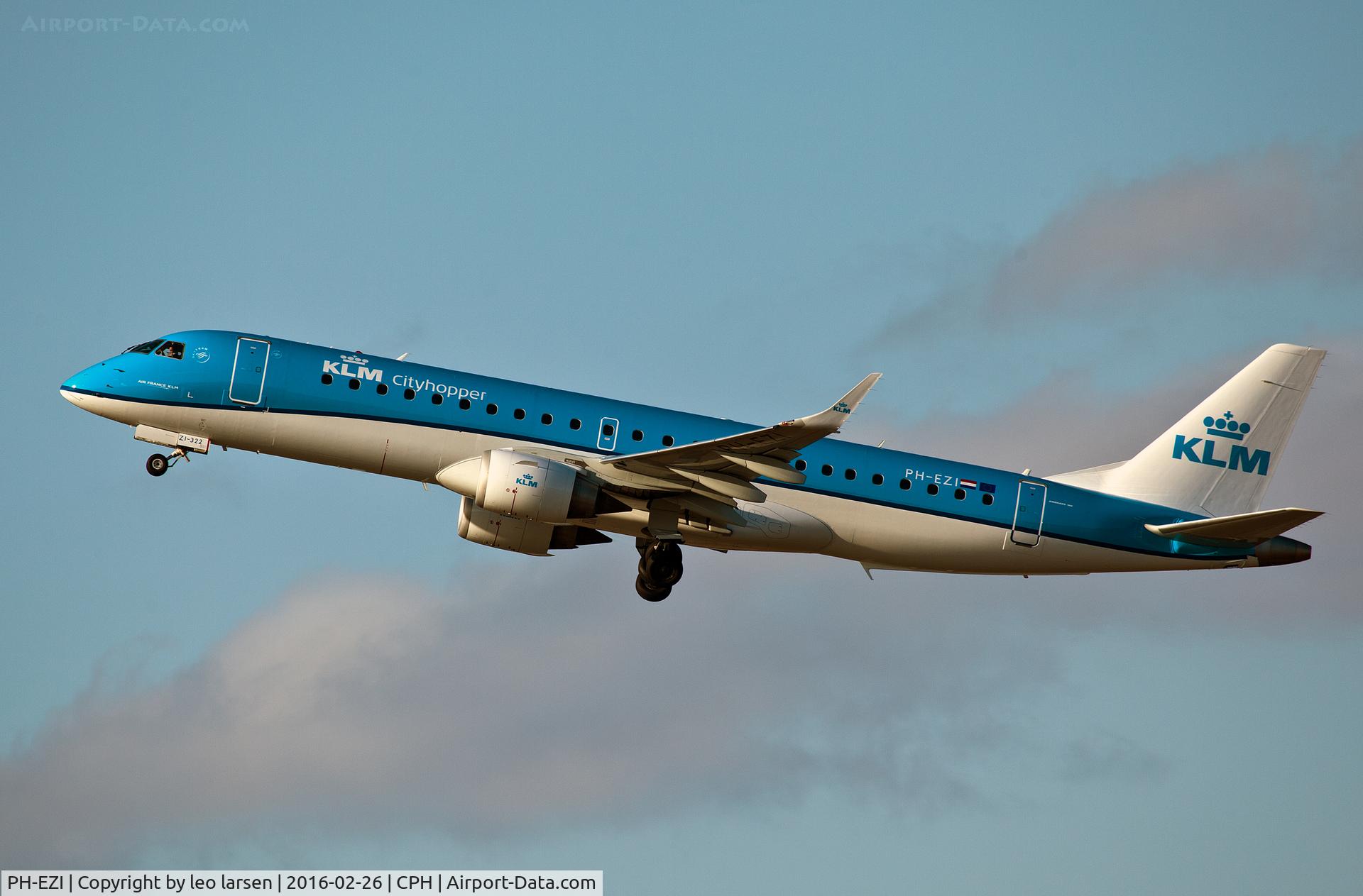 PH-EZI, 2009 Embraer 190LR (ERJ-190-100LR) C/N 19000322, Copenhagen 26.2.16