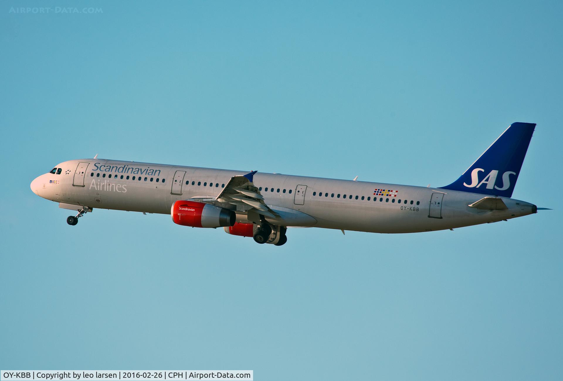OY-KBB, 2001 Airbus A321-232 C/N 1642, Copenhagen 26.2.16