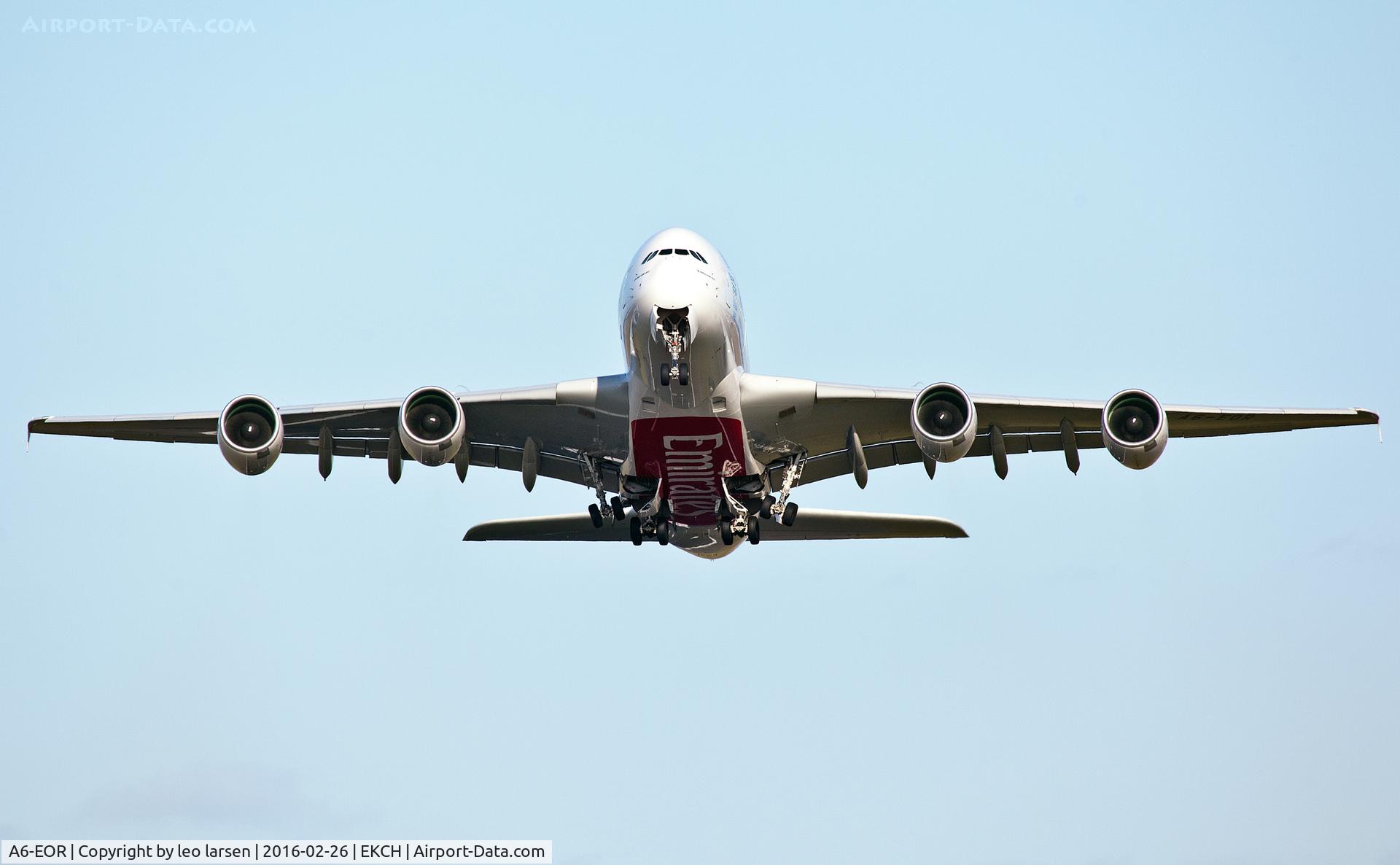 A6-EOR, 2015 Airbus A380-861 C/N 202, Copenhagen 26.2.16