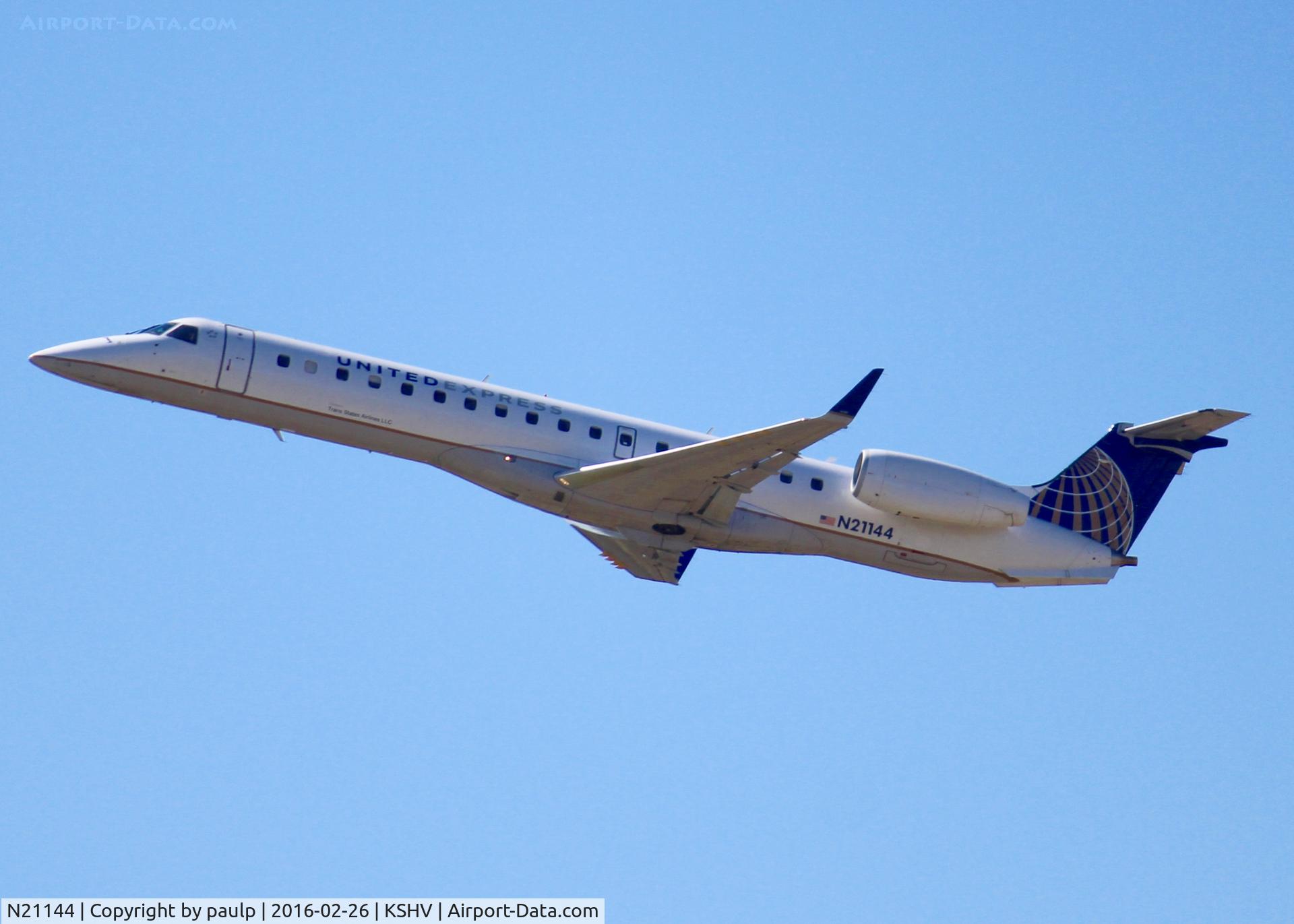 N21144, 2003 Embraer ERJ-145XR (EMB-145XR) C/N 145741, At Shreveport Regional.