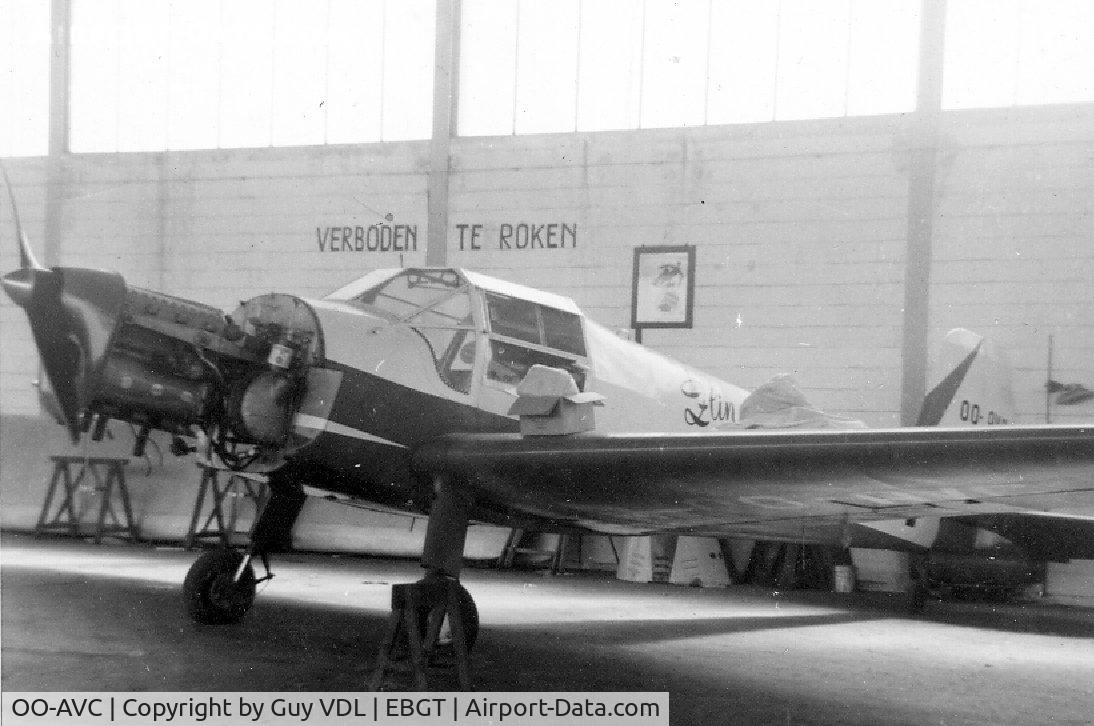 OO-AVC, 1950 Bucker (Zlin) Z-381 (C-106) Bestmann C/N 461, At Ghent airfield in 1965.
