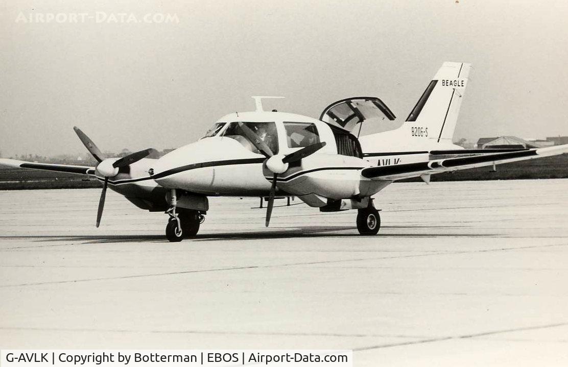 G-AVLK, 1967 Beagle B-206 Series 2 C/N B059, At Ostend Airport in 1968.