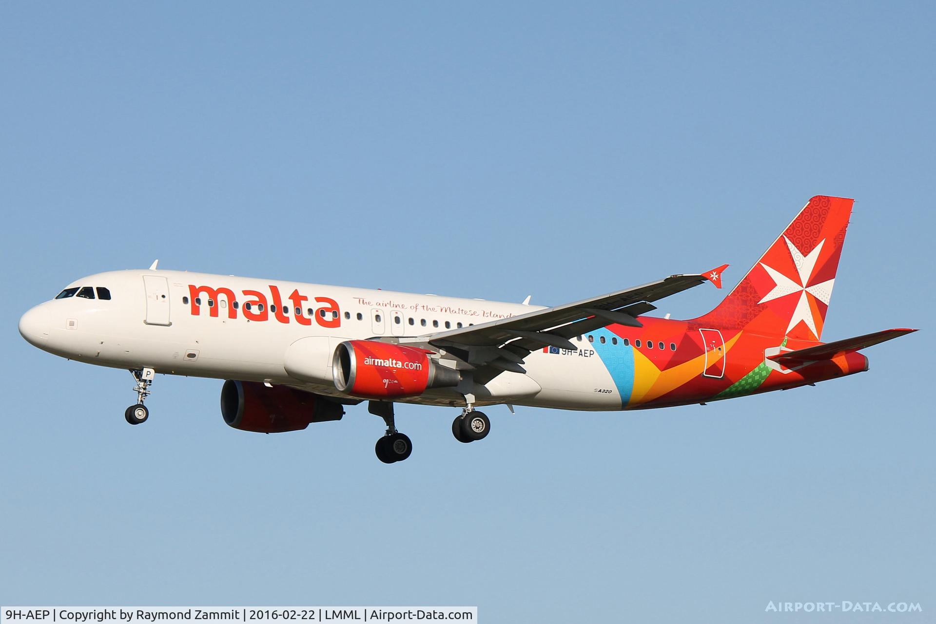 9H-AEP, 2007 Airbus A320-214 C/N 3056, A320 9H-AEP Air Malta