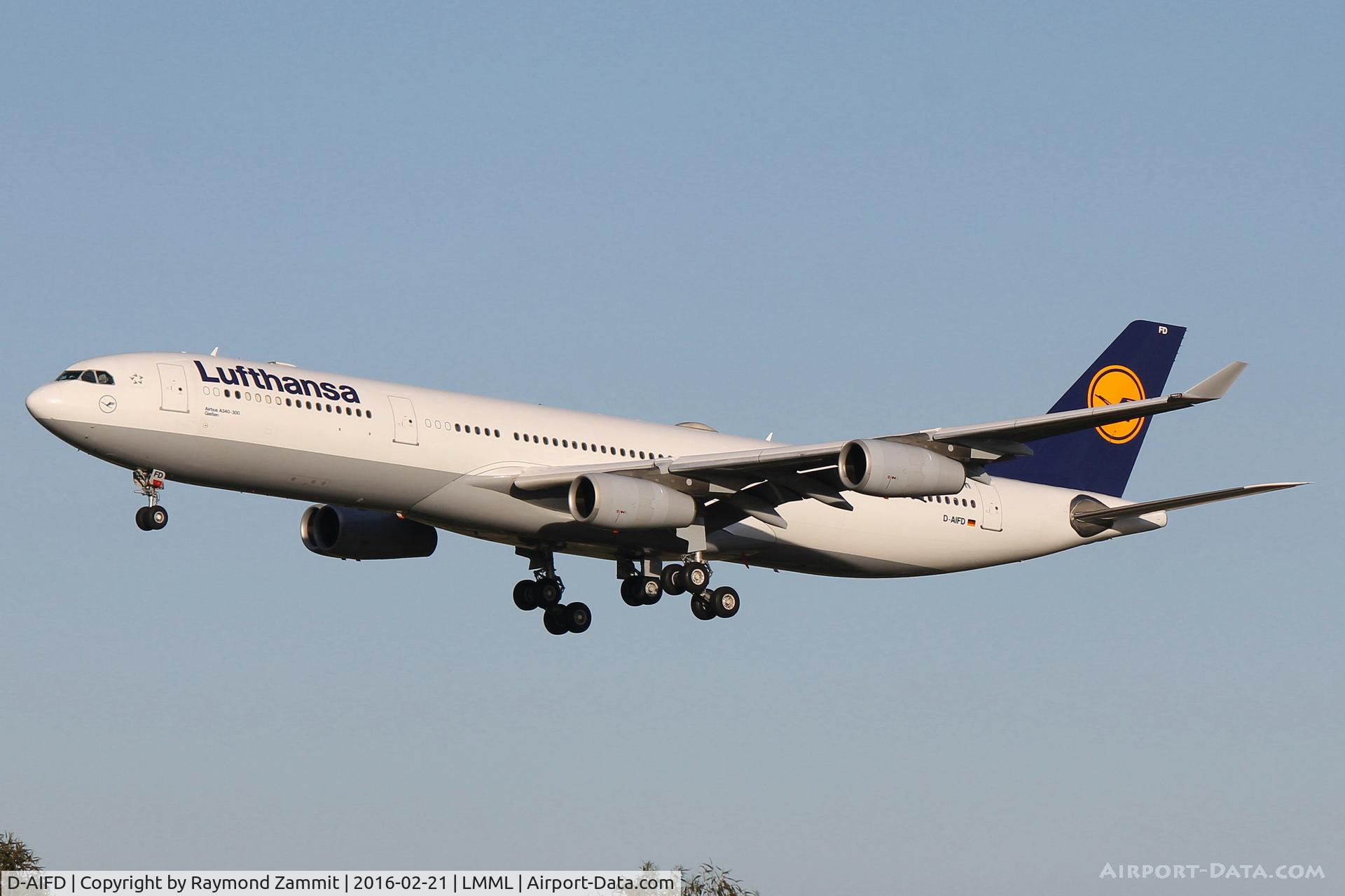 D-AIFD, 2001 Airbus A340-313X C/N 390, A340 D-AIFD Lufthansa