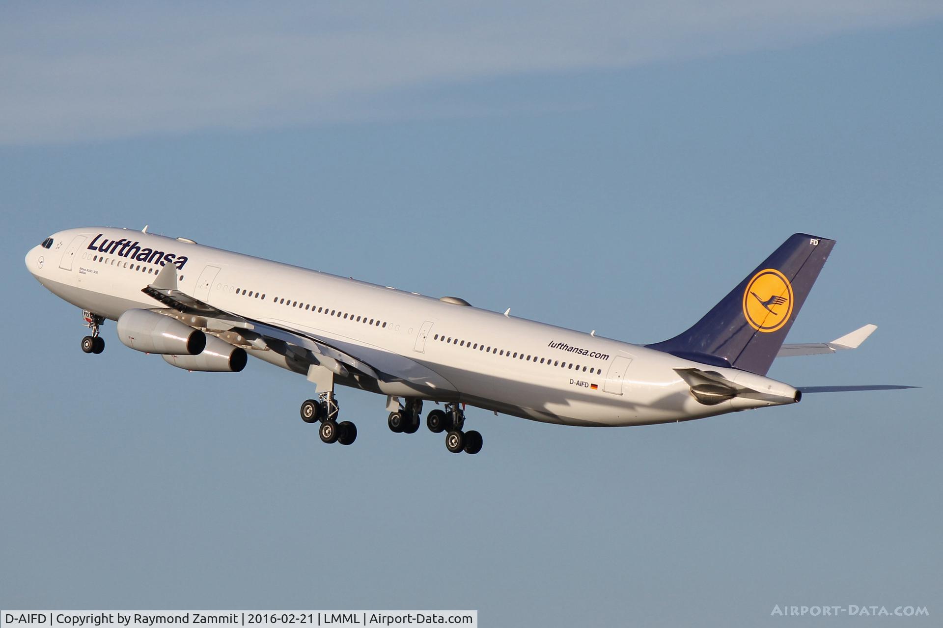 D-AIFD, 2001 Airbus A340-313X C/N 390, A340 D-AIFD Lufthansa