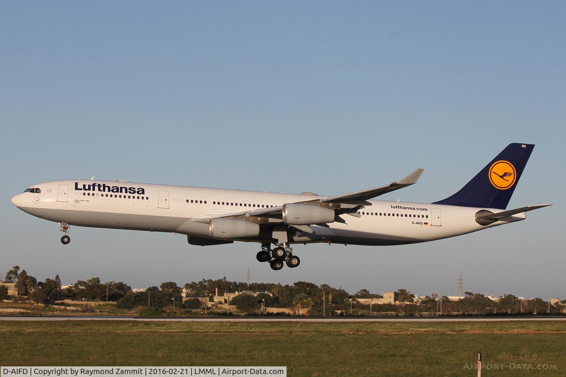 D-AIFD, 2001 Airbus A340-313X C/N 390, A340 D-AIFD Lufthansa