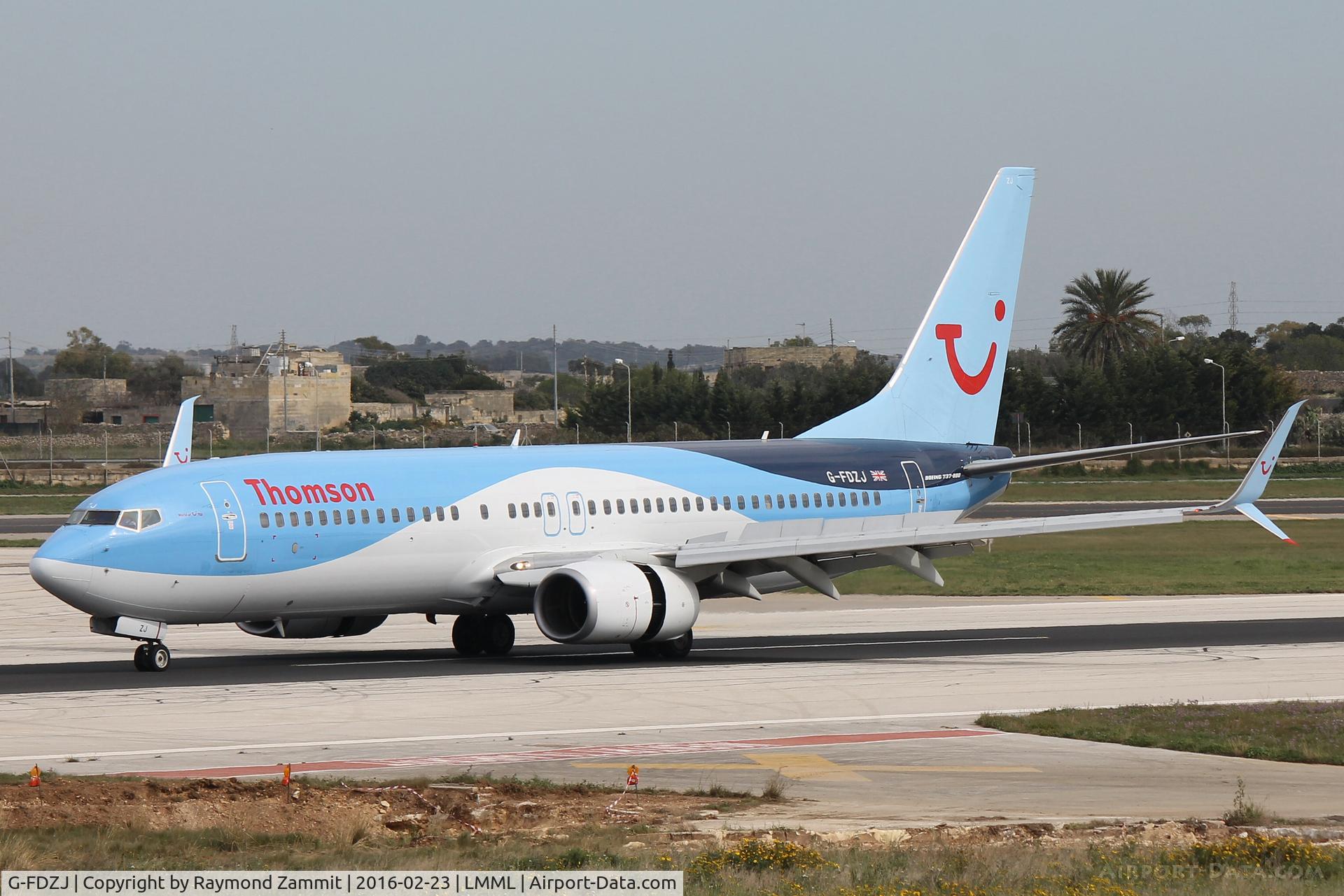 G-FDZJ, 2007 Boeing 737-8K5 C/N 34690, B737-800 G-FDZJ Thomson Airways