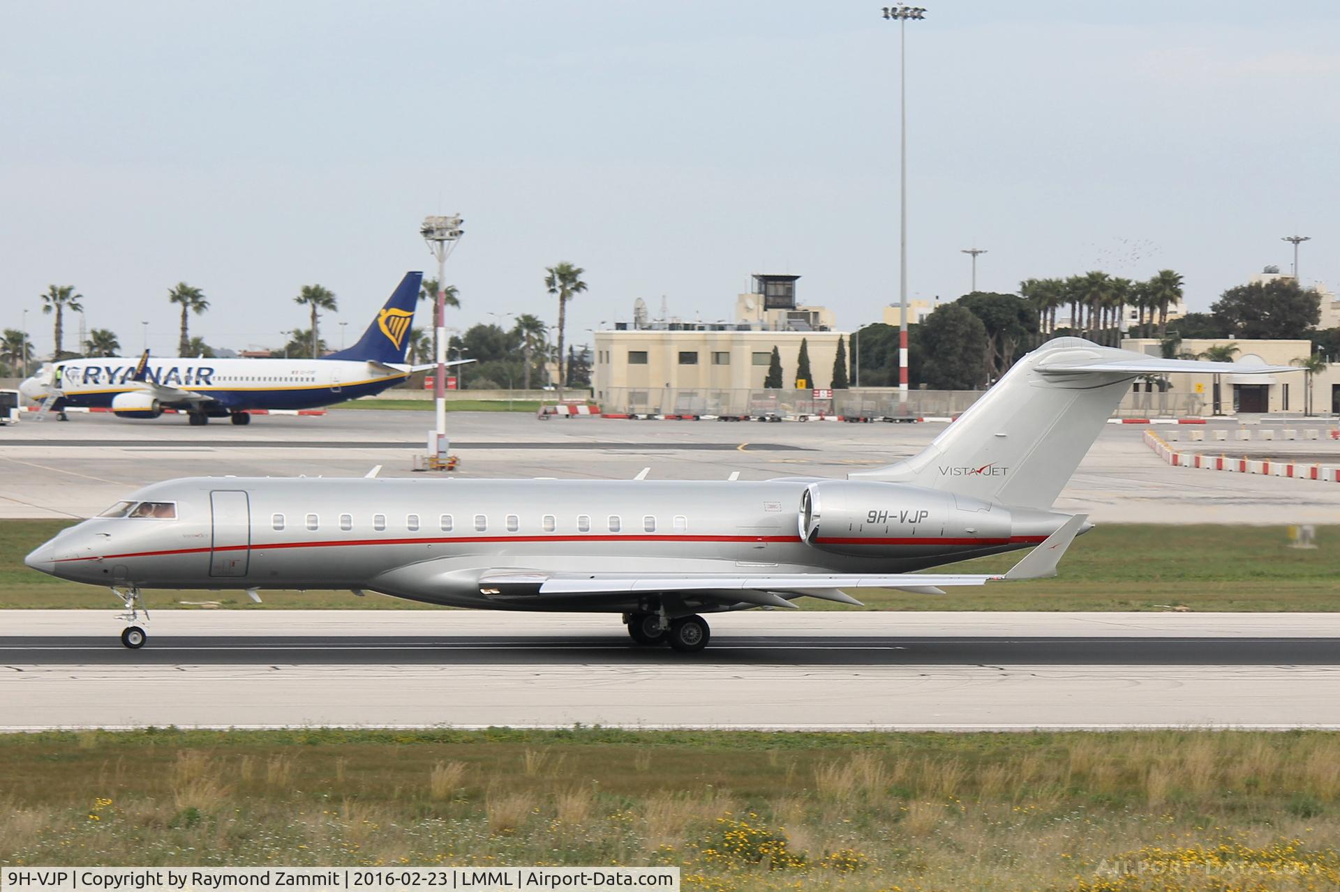 9H-VJP, 2014 Bombardier BD-700-1A10 Global 6000 C/N 9677, Bombardier BD700 Global 6000 9H-VJP VistaJet Ltd Malta