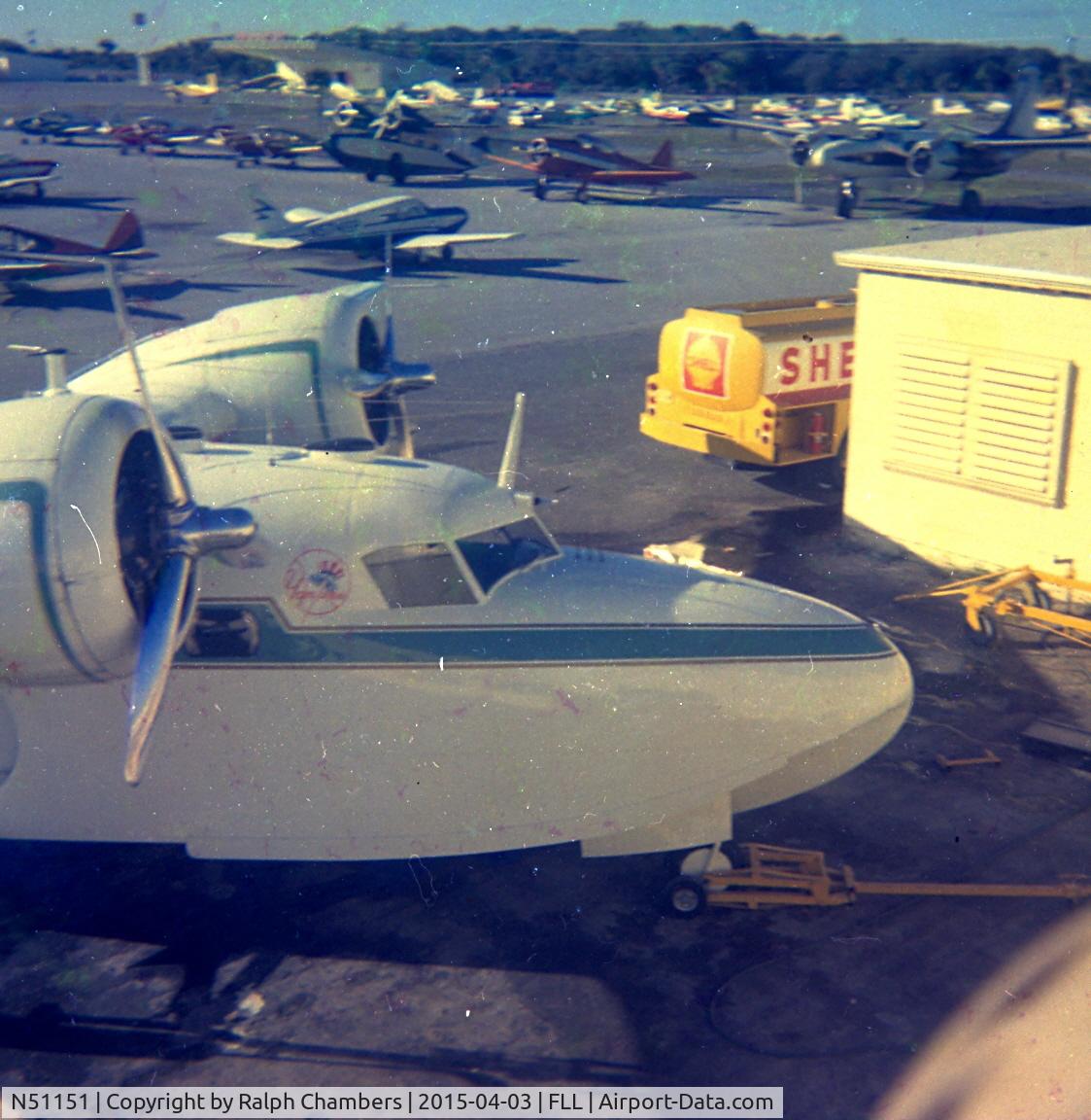 N51151, 1949 Grumman G-73 Mallard Mallard C/N J-42, The New York Yankees owned J-42, N51151 between 1959 and 1966 and during the winter months it was based at Red Aircraft at FLL. The airplane was Dan Topping's personal aircraft and flown by John Wagner and Tory Jensen.