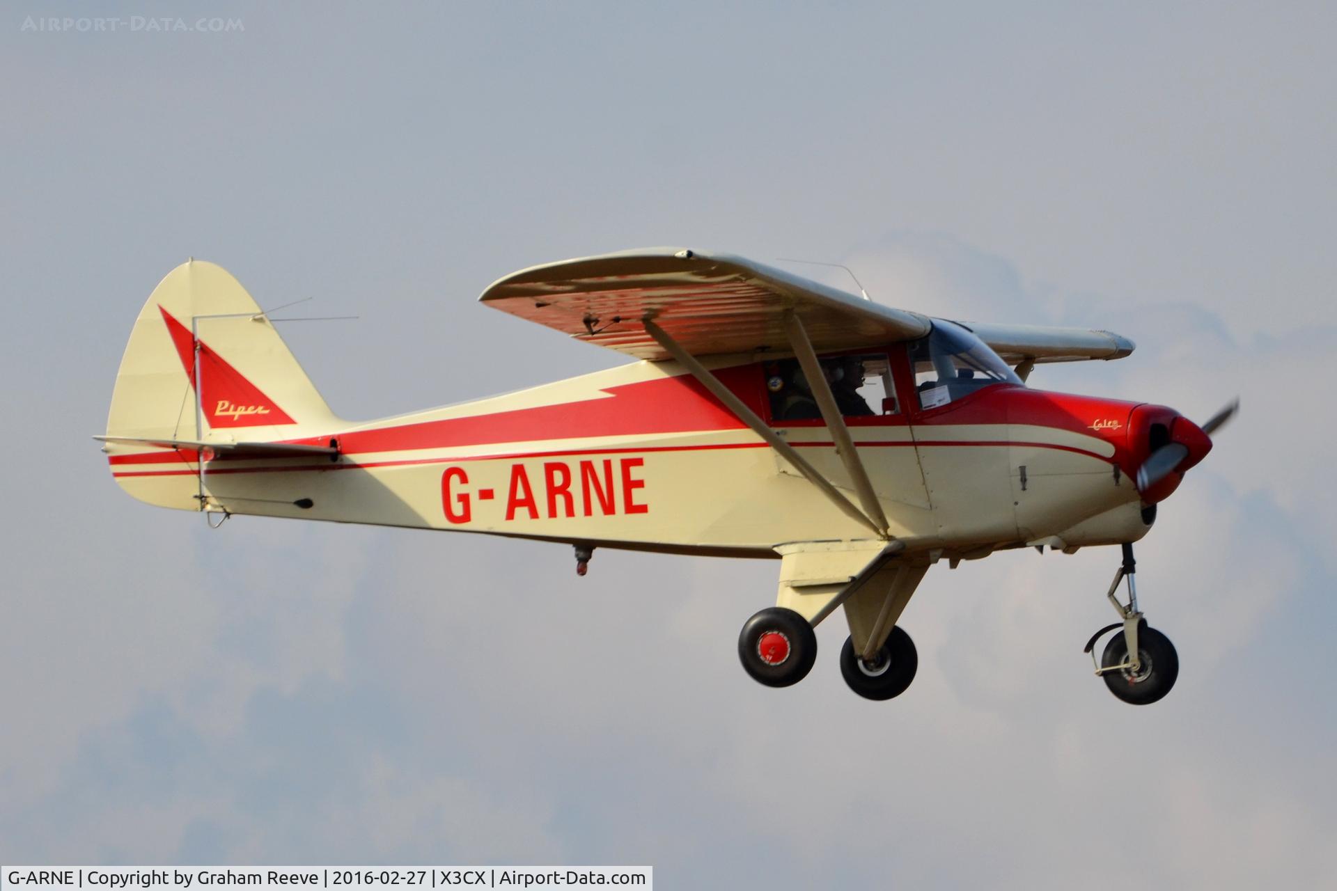 G-ARNE, 1961 Piper PA-22-108 Colt Colt C/N 22-8502, Landing at Northrepps.