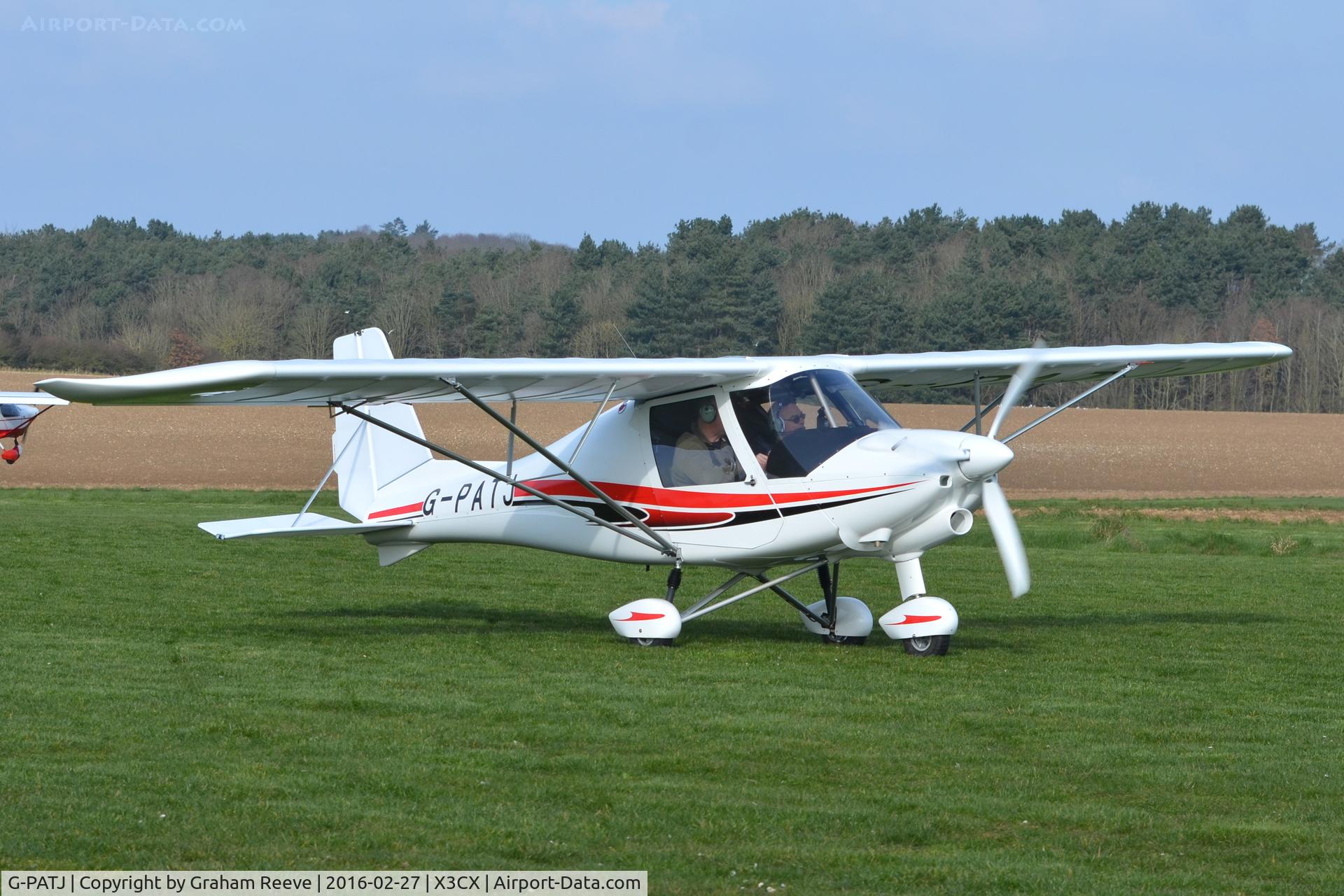 G-PATJ, 2015 Comco Ikarus C42 FB80 Bravo C/N 1509-7421, Just landed at Northrepps.