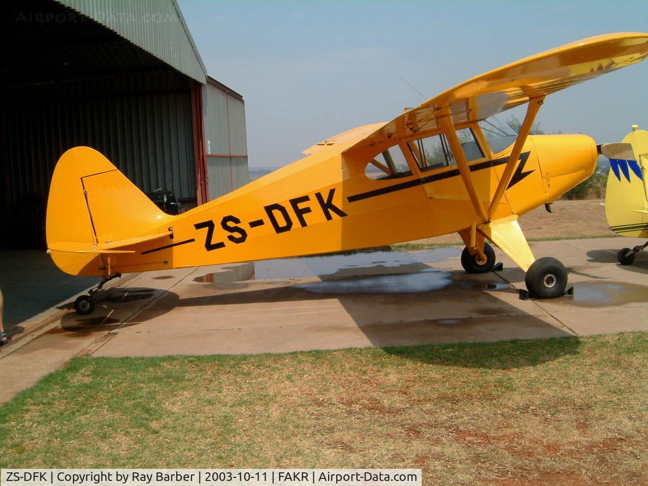 ZS-DFK, 1951 Piper PA-20 Pacer C/N 20-753, Piper PA-20 Pacer [20-753] Krugersdorp~ZS 11/10/2003