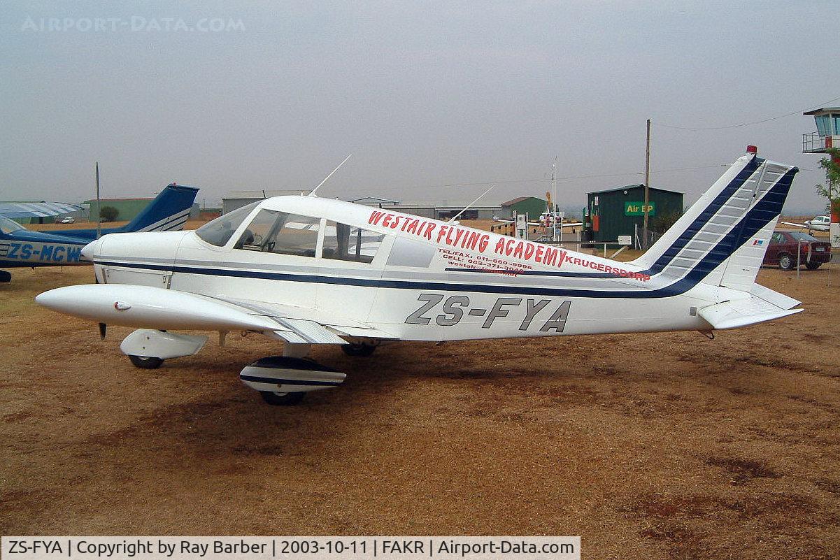 ZS-FYA, 1971 Piper PA-28-140 C/N 28-25650, Piper PA-28-140 Cherokee B [28-25650] (Westair Flying Academy) Krugersdorp~ZS 11/10/2003