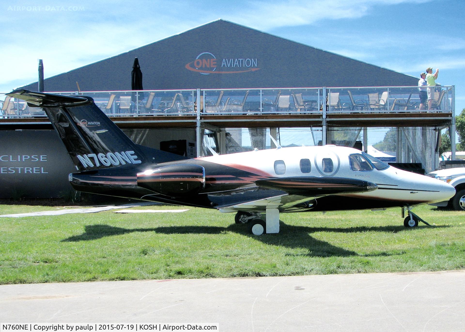 N760NE, 2007 Eclipse Aviation Corp EA500 C/N 000034, At AirVenture.