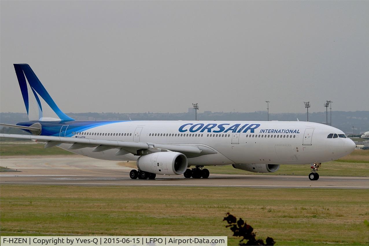 F-HZEN, 2012 Airbus A330-343X C/N 1376, Airbus A330-343X, Lining up prior take off rwy 08, Paris-Orly airport (LFPO-ORY)