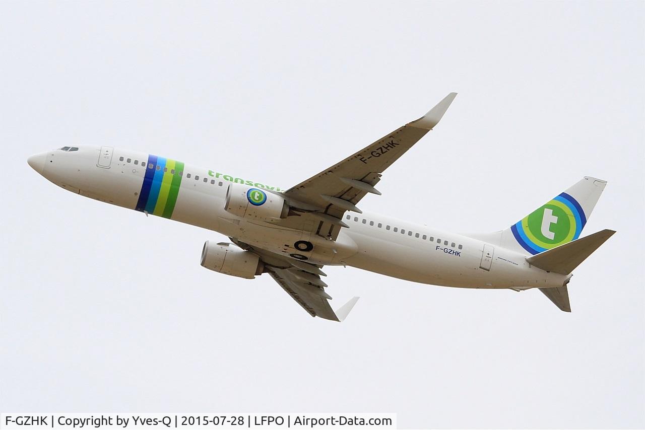 F-GZHK, 2014 Boeing 737-8K2 C/N 37790, Boeing 737-800, Take off rwy 24, Paris-Orly Airport (LFPO-ORY)