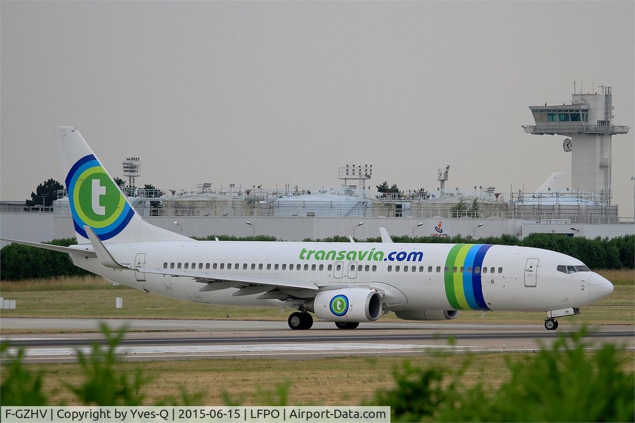 F-GZHV, 1998 Boeing 737-85H C/N 29444, Boeing 737-85H, Lining up prior take off rwy 08, Paris-Orly airport (LFPO-ORY)