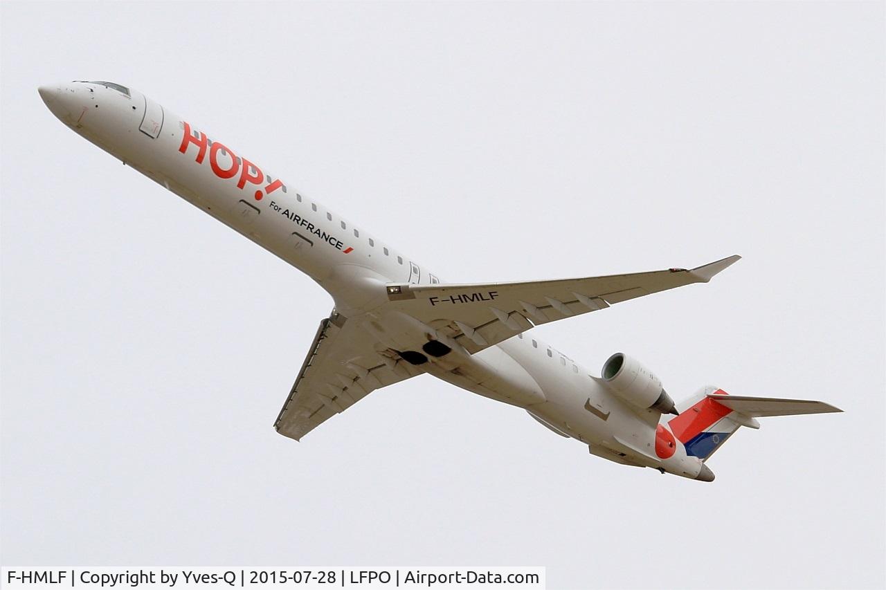 F-HMLF, 2010 Bombardier CRJ-1000EL NG (CL-600-2E25) C/N 19010, Bombardier CRJ-1000, Take off rwy 24, Paris-Orly Airport (LFPO-ORY)