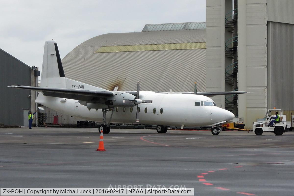 ZK-POH, 1984 Fokker F-27-500 Friendship C/N 10680, At Auckland
