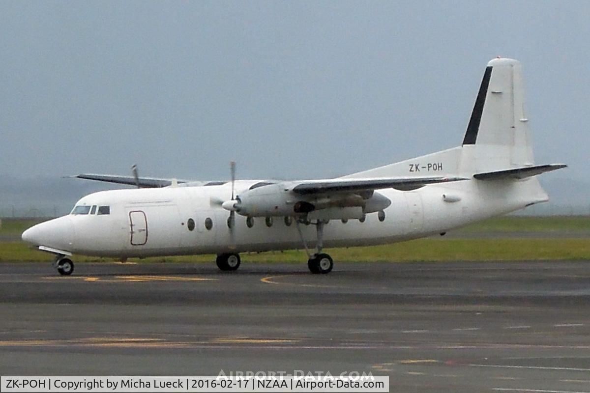 ZK-POH, 1984 Fokker F-27-500 Friendship C/N 10680, At Auckland