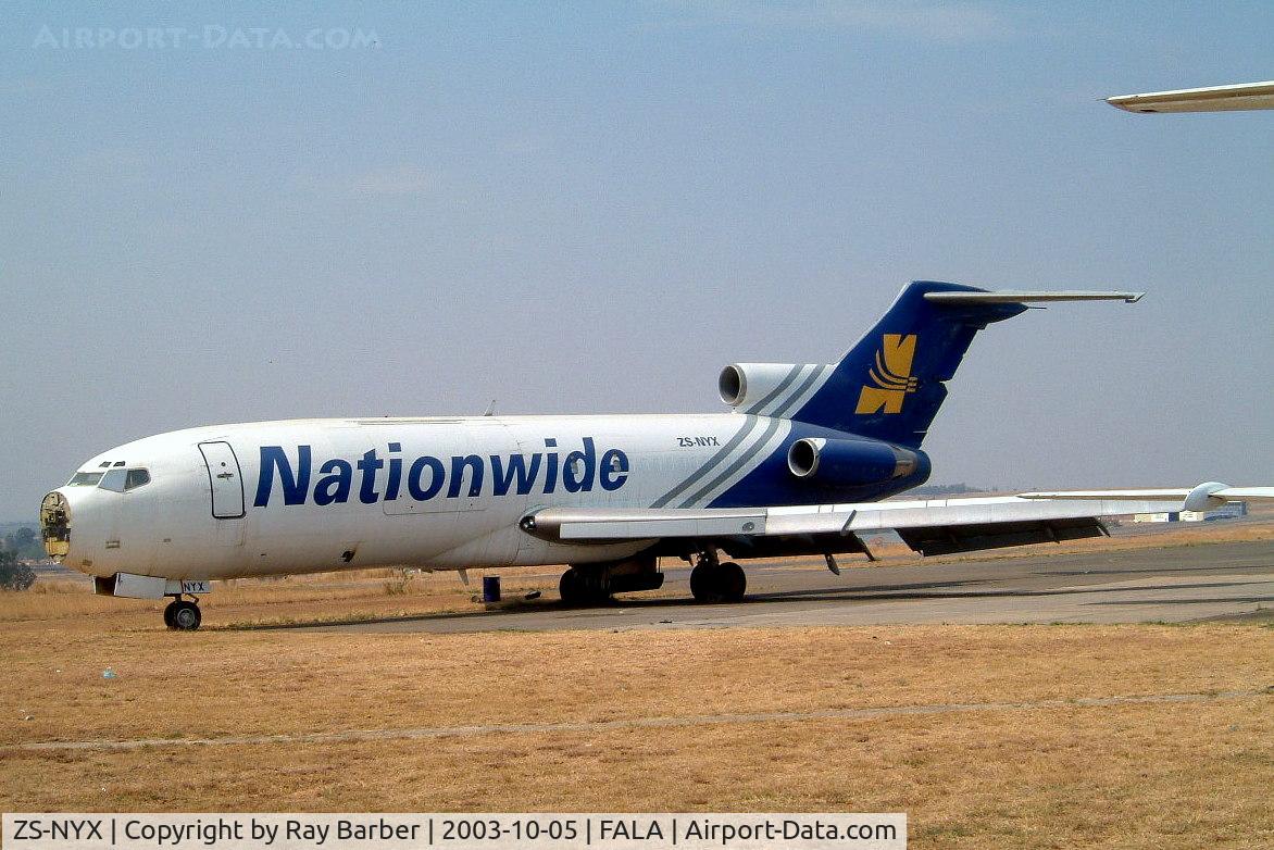 ZS-NYX, 1967 Boeing 727-116 C/N 19811, Boeing 727-116F [19811](Nationwide Airlines) Lanseria~ZS 05/10/2003