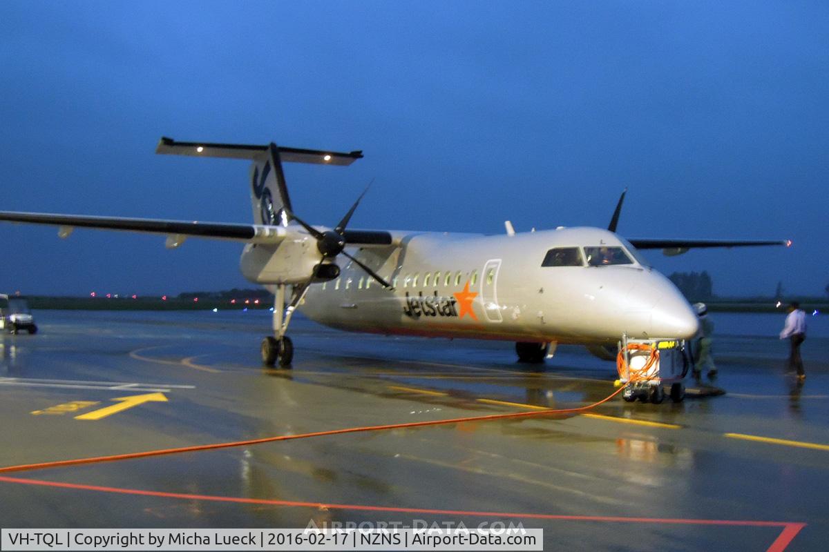 VH-TQL, 2004 De Havilland Canada DHC-8-315Q Dash 8 C/N 603, Finally boarding, after a 4+ hours delay