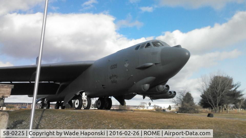 58-0225, 1958 Boeing B-52G Stratofortress C/N 464293, Mohawk Valley Memorial Former Griffiss AFB Rome NY