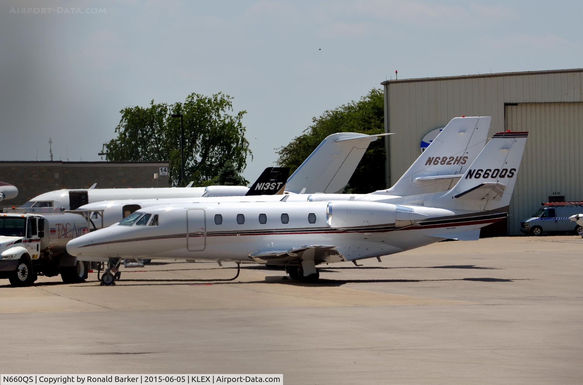 N660QS, 2006 Cessna 560XLS Citation Excel C/N 560-5647, Ramp Lexington