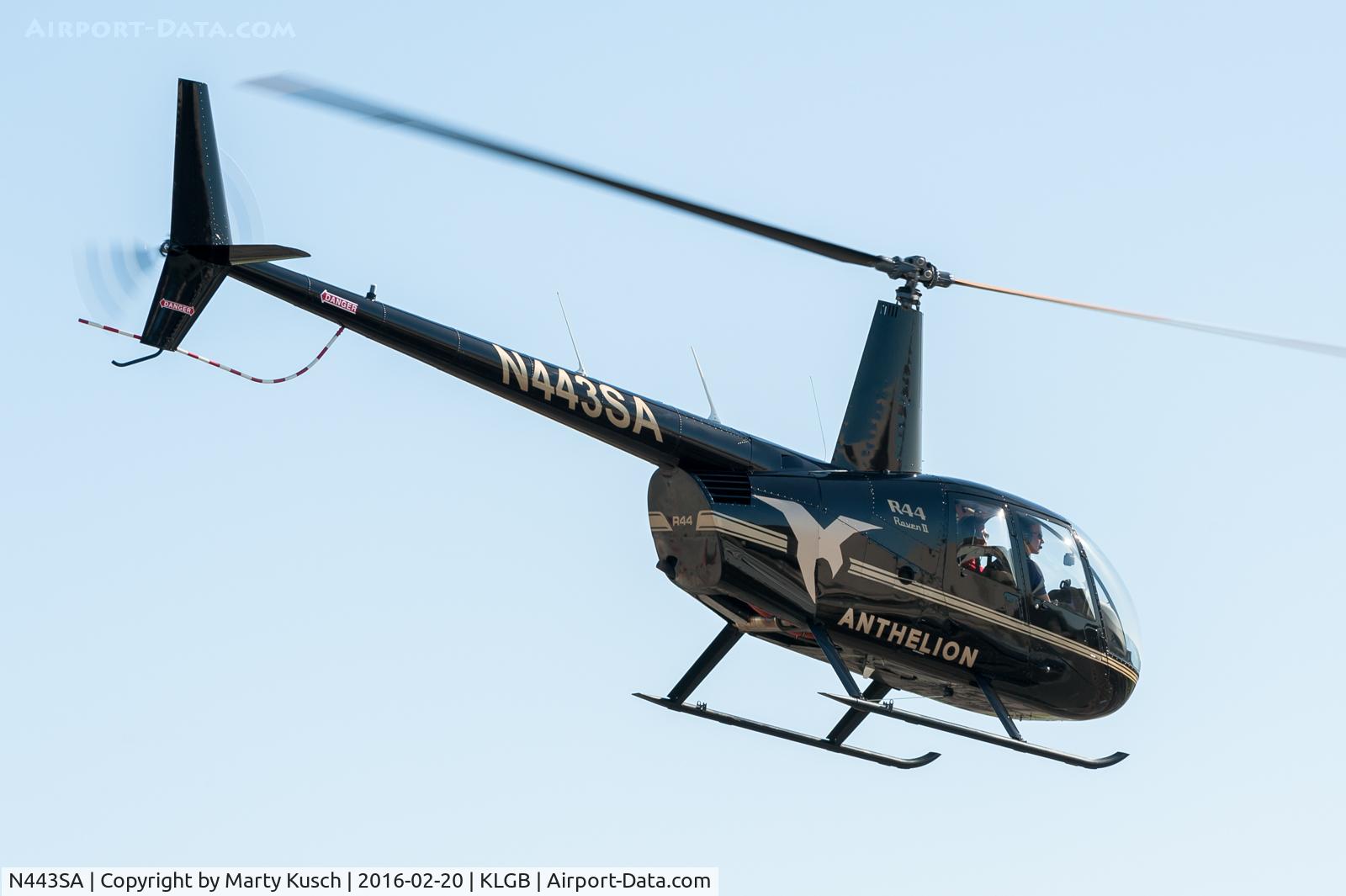 N443SA, 2005 Robinson R44 II C/N 10921, Departing Anthelion Helicopters.