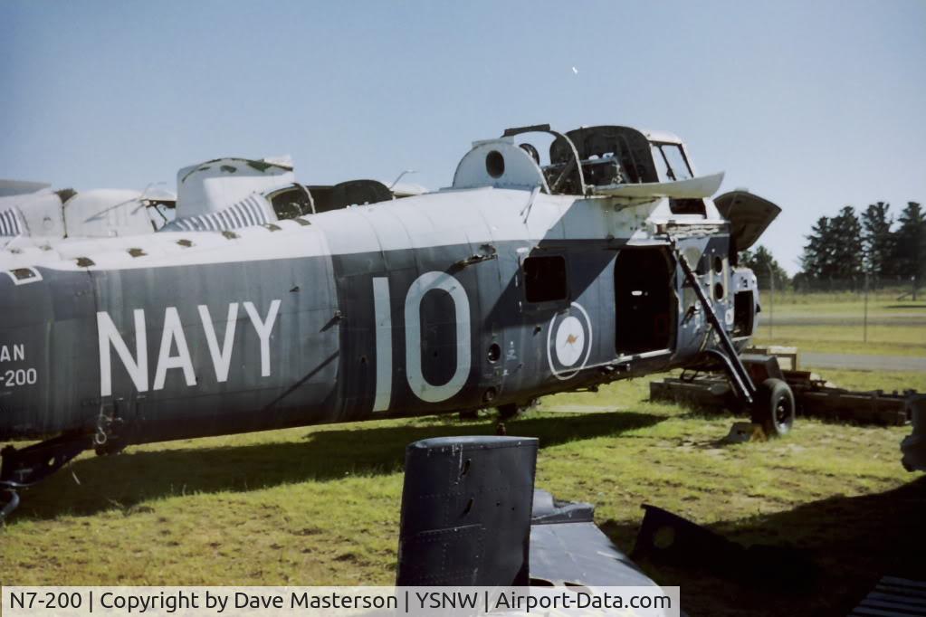 N7-200, 1962 Westland Wessex HAS.31B C/N N7-200, Bomb dump at Nowra 1997