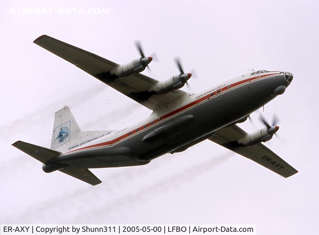 ER-AXY, 1969 Antonov An-12BK C/N 9346904, Taking off from rwy 32R