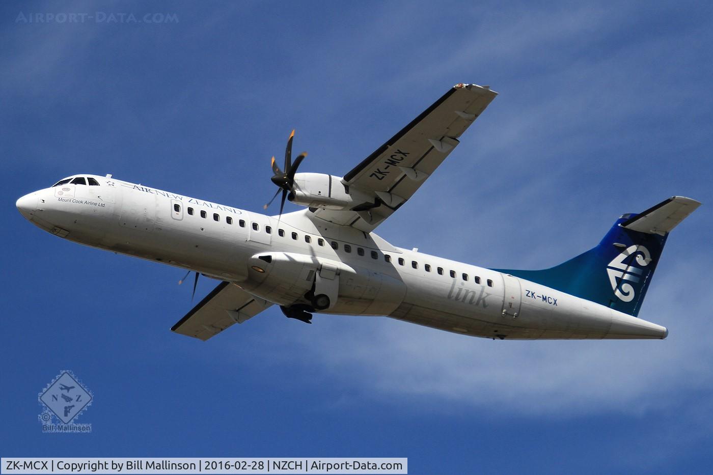 ZK-MCX, 2002 ATR 72-212A C/N 687, off from 02
