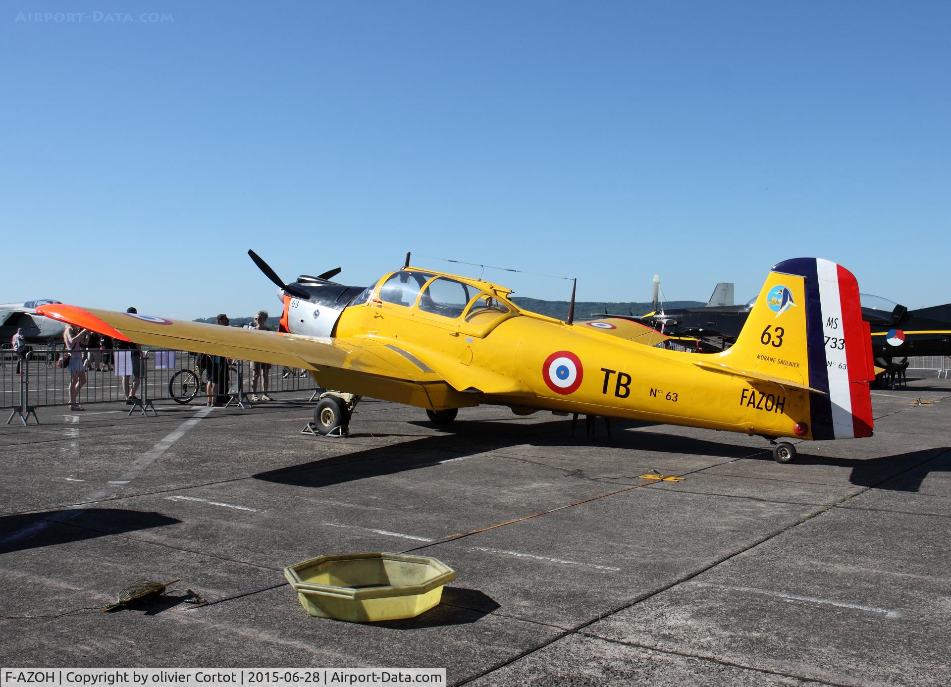 F-AZOH, Morane-Saulnier MS-733 Alcyon C/N 63, 2015 airshow