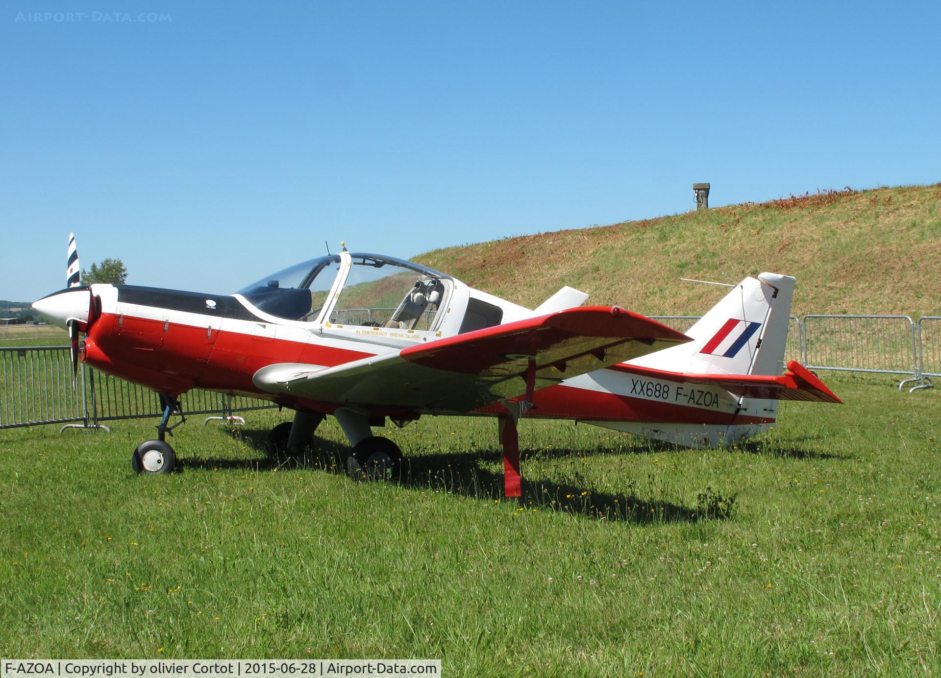 F-AZOA, 1975 Scottish Aviation Bulldog T.1 C/N BH.120/334, now with civilan registration