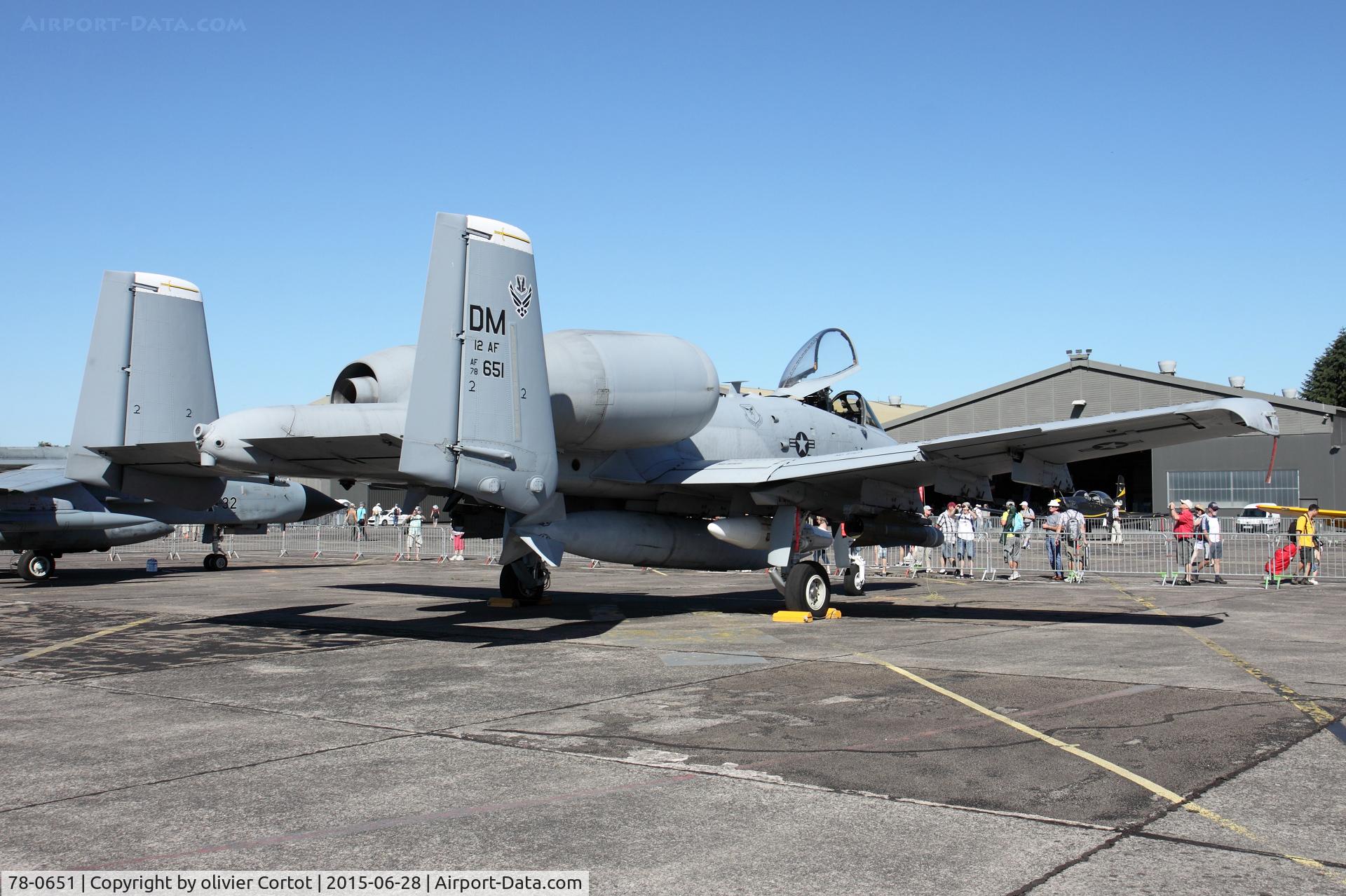 78-0651, 1978 Fairchild Republic A-10C Thunderbolt II C/N A10-0271, Luxeuil airshow 2015