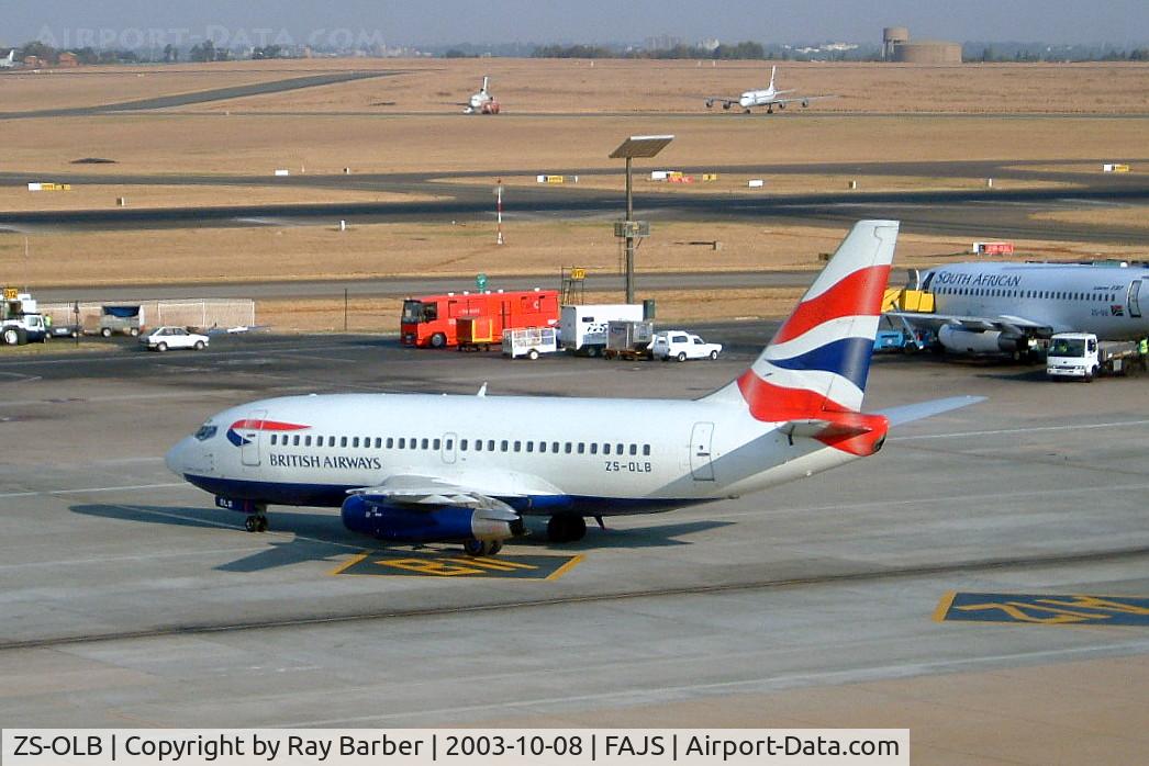 ZS-OLB, 1985 Boeing 737-236 C/N 23167, Boeing 737-236 [23167] (Comair/British Airways) Johannesburg Int~ZS 08/10/2003