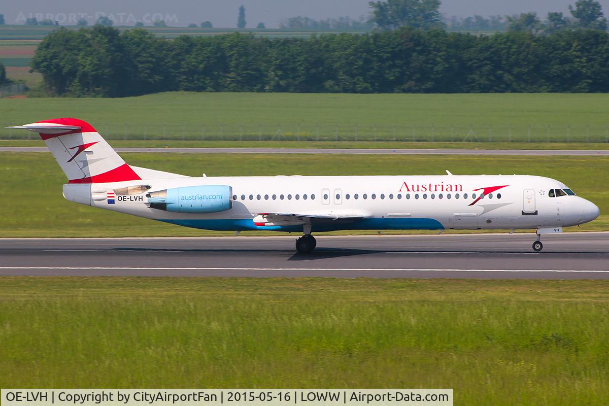 OE-LVH, 1993 Fokker 100 (F-28-0100) C/N 11456, Austrian Airlines (AUA/OS)
